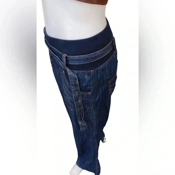 Cashcara Wide Straight  Leg Cotton Blend Pants Size 12 - Picture 4 of 9